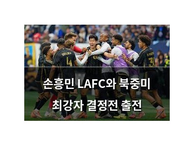 손흥민 LAFC와 북중미 최강자 결정전 출전